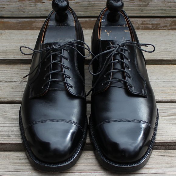 Vintage the Hartt Shoe Black Cap Toe Gunboat Derby - Picture 3 of 14
